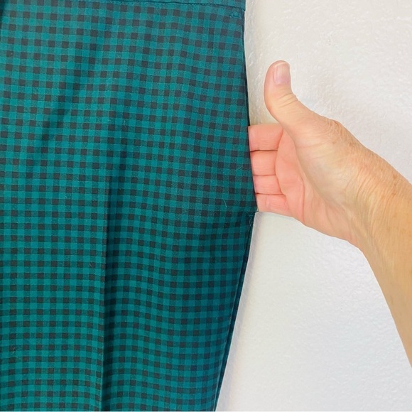 Zara Kelly Green/Black Checkered Pants Size M - Picture 5 of 9